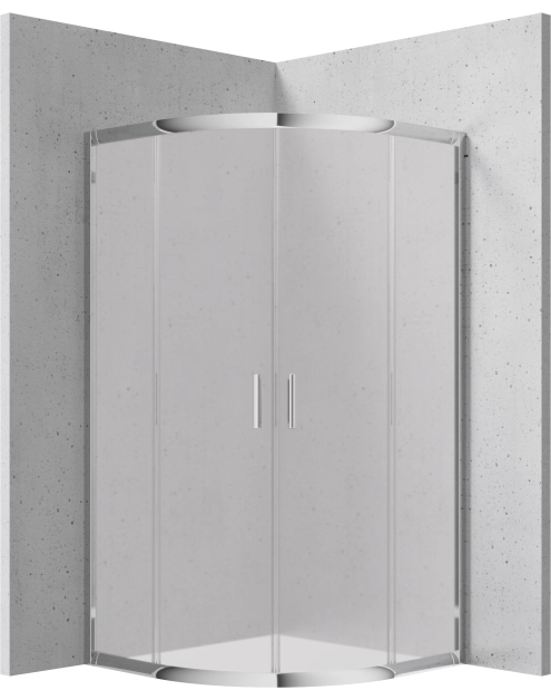 Zdjęcie: Kabina prysznicowa Funkia Evo półokrągła 80x80 cm - wysokość 170 cm DEANTE