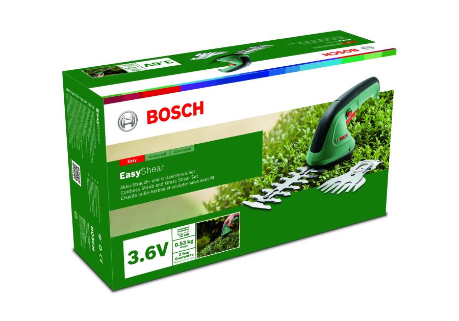 Zdjęcie: Akumulatorowe nożyce do trawy i krzewów EasyShear BOSCH