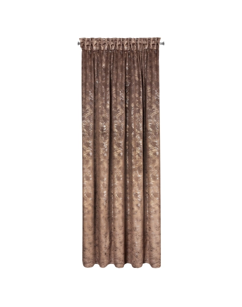 Zdjęcie: Zasłona gotowa Tulia na taśmie 135 x 270 cm brązowy EUROFIRANY