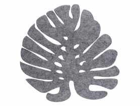 Podkładka stołowa Liść 38x38 cm szary UNIGLOB