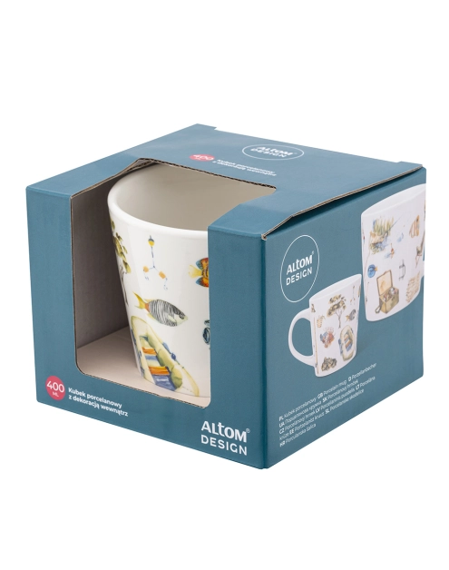 Zdjęcie: Kubek stożek 400 ml dekoracja wędkarz ALTOM DESIGN