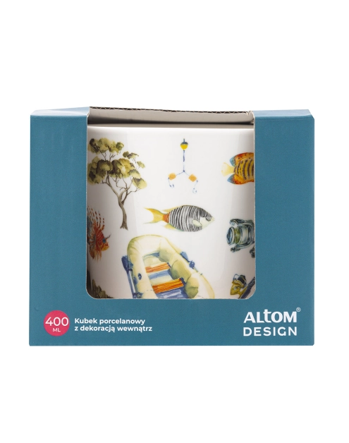 Zdjęcie: Kubek stożek 400 ml dekoracja wędkarz ALTOM DESIGN