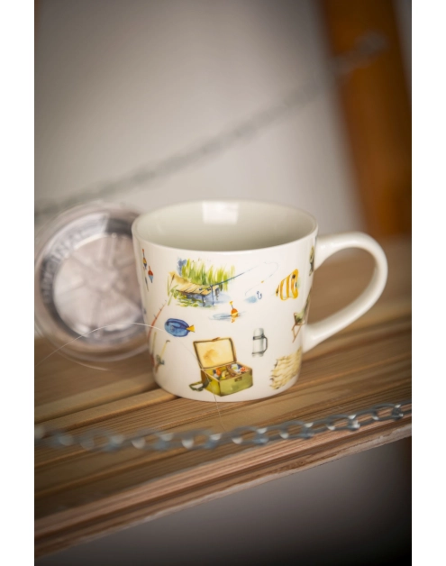 Zdjęcie: Kubek stożek 400 ml dekoracja wędkarz ALTOM DESIGN