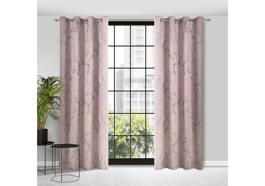 Zdjęcie: Zasłona gotowa Wera 140 x 250 cm różowy EUROFIRANY