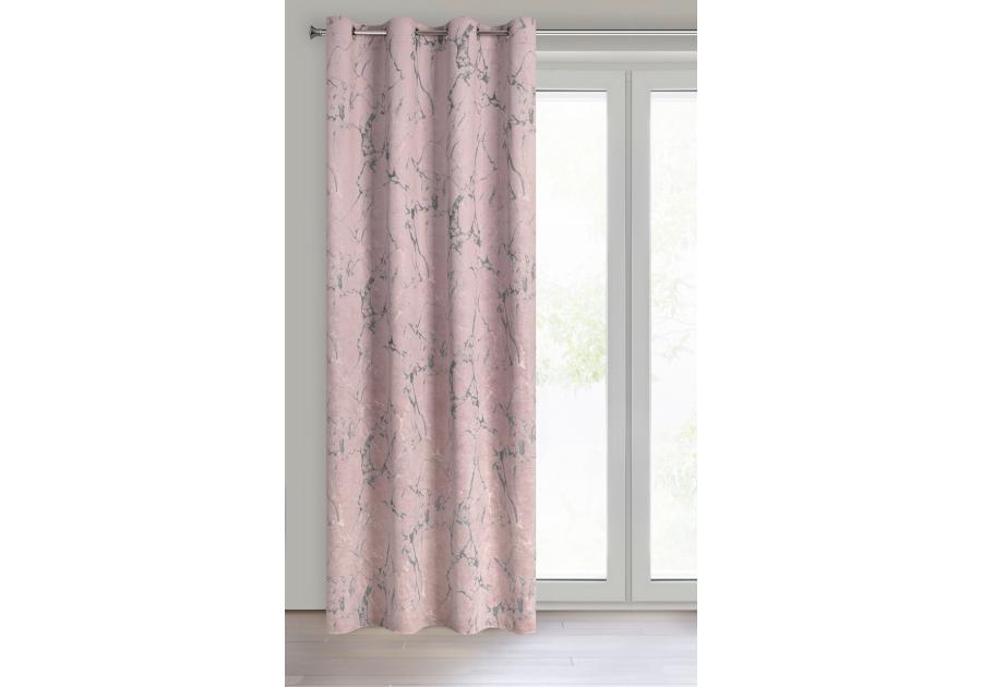 Zdjęcie: Zasłona gotowa Wera 140 x 250 cm różowy EUROFIRANY