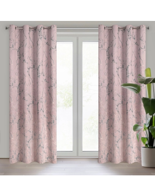 Zdjęcie: Zasłona gotowa Wera 140 x 250 cm różowy EUROFIRANY