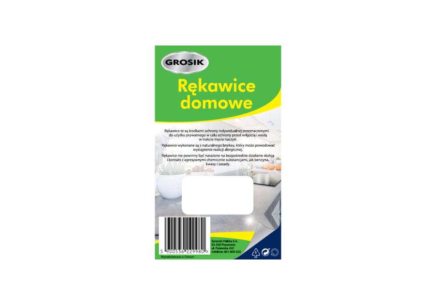 Zdjęcie: Rękawice domowe rozmiar L GROSIK