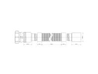 Zdjęcie: Złączka montażowa redukcyjna elastyczna L-500 z końcówkami 2 x50 mm MCALPINE