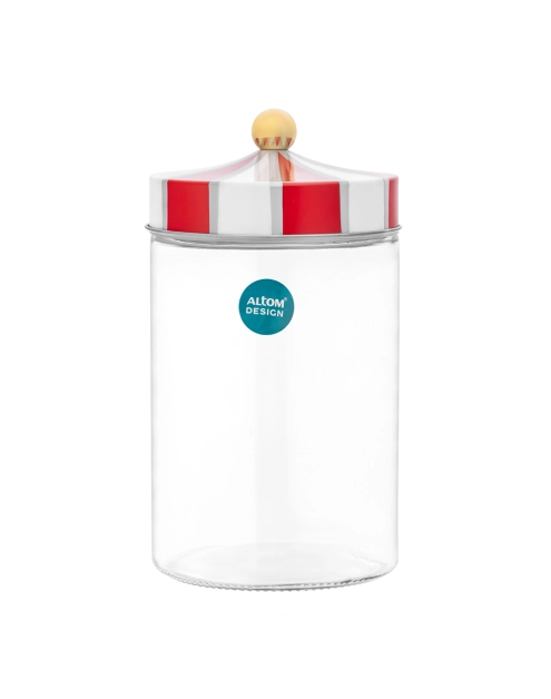 Zdjęcie: Pojemnik do przechowywania biało-czerwony 1200 ml dekoracja cirus ALTOM DESIGN
