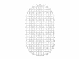 Mata łazienkowa Eva 35x64 cm biała ALSEA