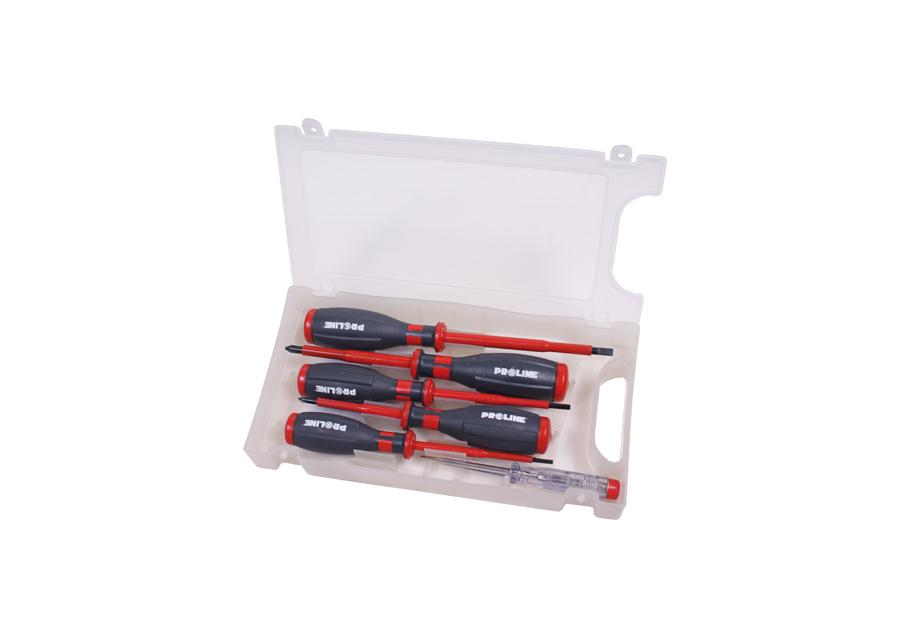 Zdjęcie: Wkrętaki elektrotechniczne zestaw 6 szt. 1000 V PROLINE