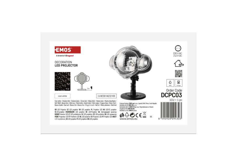 Zdjęcie: Projektor LED padający śnieg, IP44 EMOS