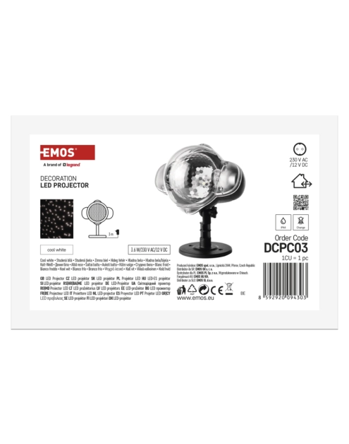 Zdjęcie: Projektor LED padający śnieg, IP44 EMOS