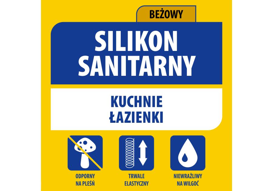 Zdjęcie: Silikon sanitarny 280 ml beżowy SOUDAL