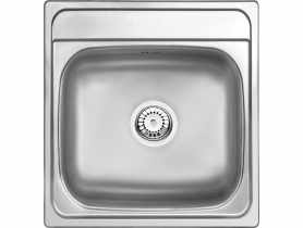 Zlewozmywak Mercato dekor 1K 410x440x165, 3,5" + osprzęt DEANTE