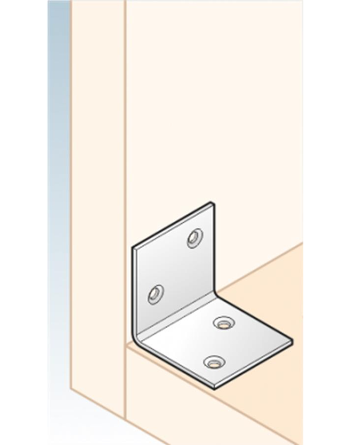 Zdjęcie: Kątownik szeroki z blachy ocynkowej 3x3x3 cm KS01 DMX
