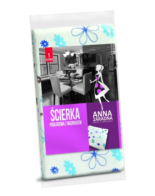 Zdjęcie: Ścierka podłogowa z nadrukiem 50x60 cm ANNA ZARADNA