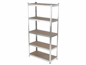 Regał metalowy wciskany, 5 półek, 180x90x40, 175 kg, ocynk PROFIX