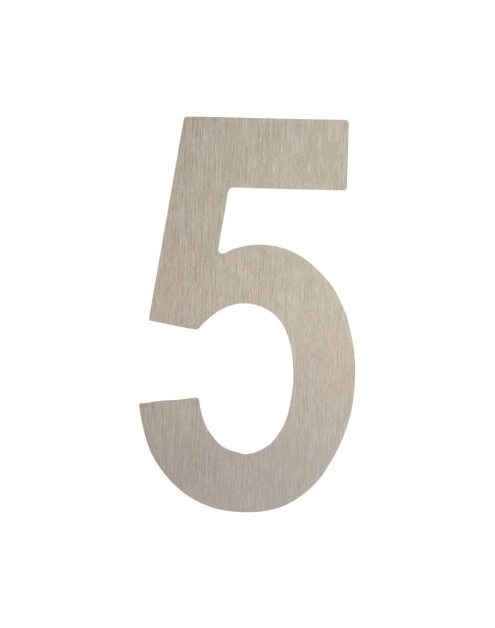 Zdjęcie: Cyfra 5 samoprzylepna 50 mm inox METRO