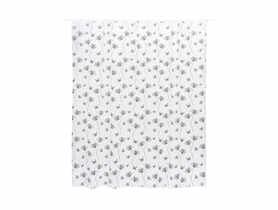 Zasłonka z kółeczkami Basic Flos biała BISK