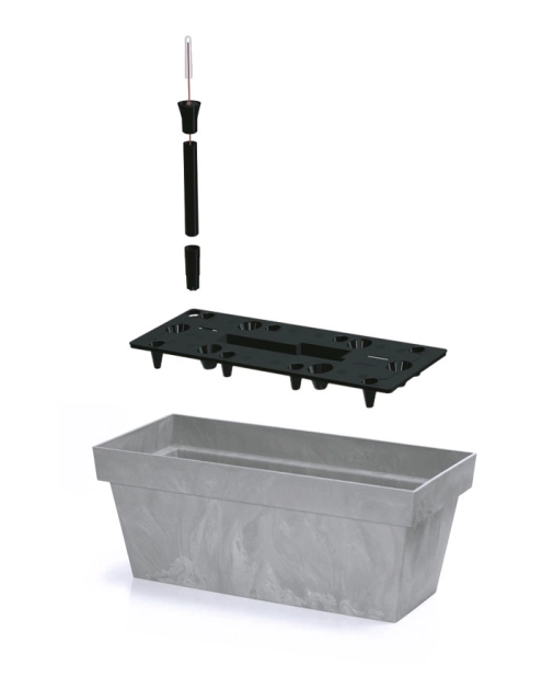 Zdjęcie: Doniczka Cube case beton PROSPERPLAST