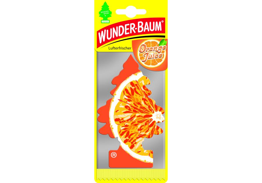 Zdjęcie: Odświeżacz powietrza Choinka zapachowa Orange Juice WUNDERBAUM