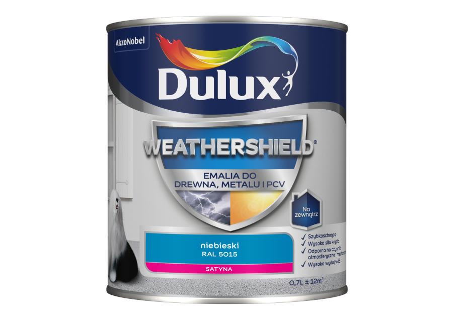 Zdjęcie: Emalia Dulux Weathershield niebieski RAL 5015 DULUX