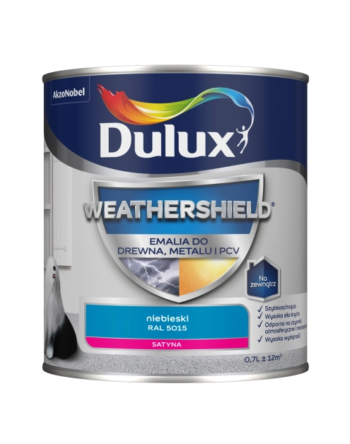 Zdjęcie: Emalia Dulux Weathershield niebieski RAL 5015 DULUX