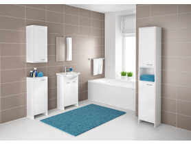 Szafka łazienkowa wisząca Praxis biały połysk DEFTRANS