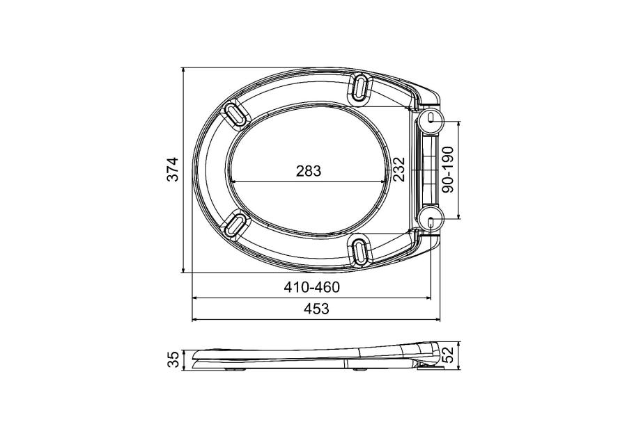 Zdjęcie: Deska sedesowa wolnoopadająca wypinana Oak Craft STINNEA