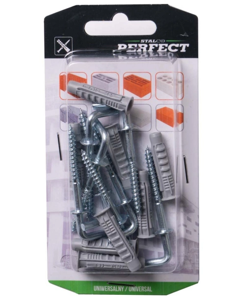 Zdjęcie: Kołek rozporowy uniwersalny z hakiem prostym brxhp-6/4.0x36 - 8 szt STALCO PERFECT