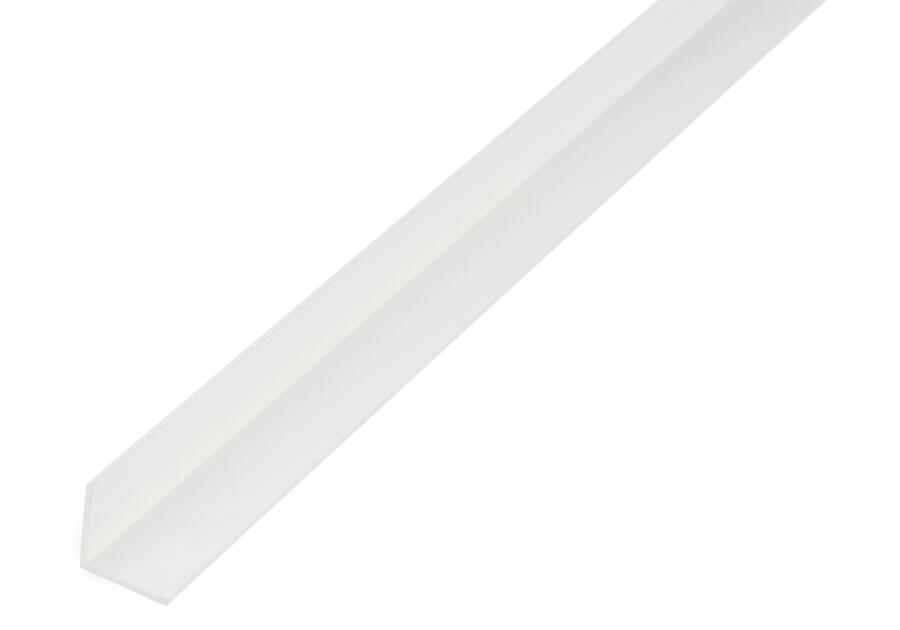 Zdjęcie: Profil kątowy PVC biały 2000x10x10x1,0 mm ALBERTS