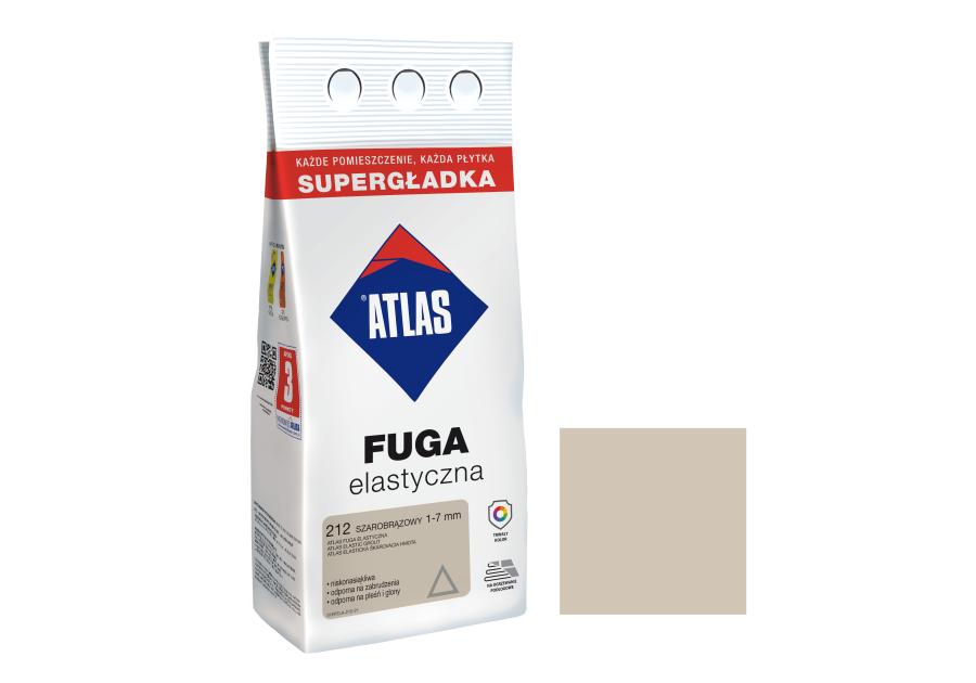 Zdjęcie: Fuga elastyczna kolor 212 szarobrązowy alubag 2 kg ATLAS