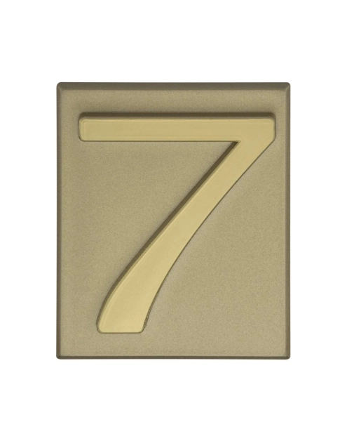 Zdjęcie: Cyfra 7 PCV samoprzylepna 4x4,7 cm oliwka DOMINO