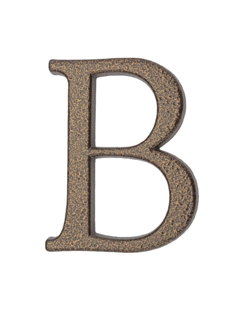 Zdjęcie: Litera aluminiowa "B" 105 mm złoty brąz METRO