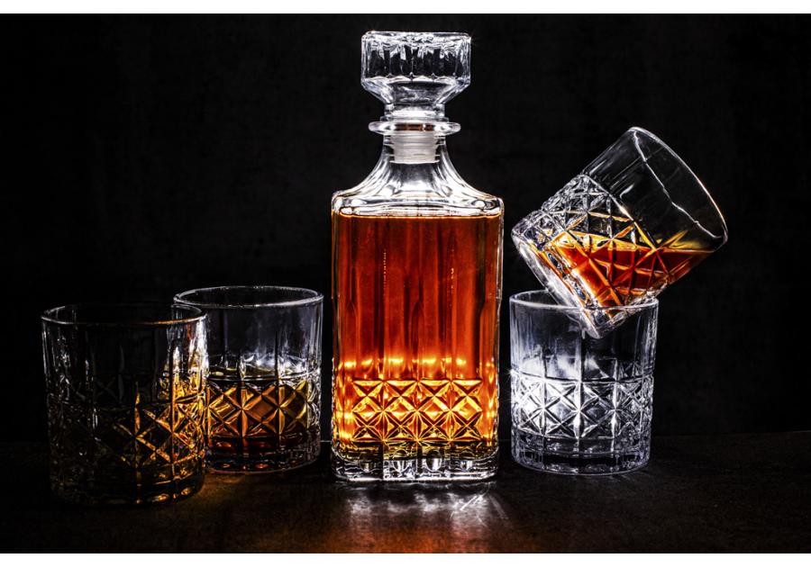 Zdjęcie: Zestaw do whisky Cascade karafka 900 ml + 4 szklanki 330 ml ALTOMDESIGN