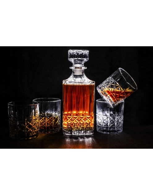 Zdjęcie: Zestaw do whisky Cascade karafka 900 ml + 4 szklanki 330 ml ALTOMDESIGN