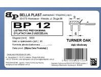 Zdjęcie: Listwa PVC BP12 L300 9/6 turner oak, przyokienna, dylatacyjna, tynkarska z uszczelką BELLA PLAST