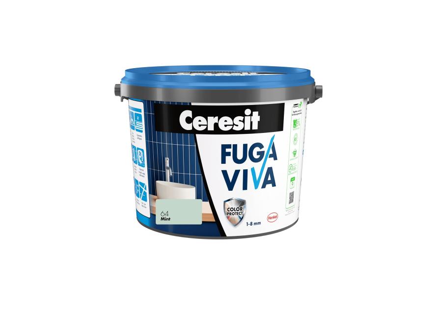 Zdjęcie: Fuga Viva elastyczna cementowa 1-8 mm mint 2 kg CERESIT