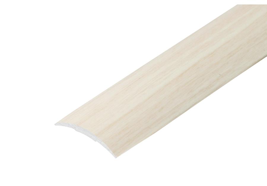 Zdjęcie: Profil progowy owalny klejony aluminium laminat 30 mm 0,9 m dąb biały CEZAR