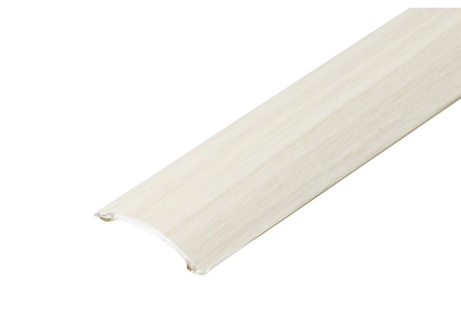 Zdjęcie: Profil progowy owalny klejony aluminium laminat 30 mm 0,9 m dąb biały CEZAR