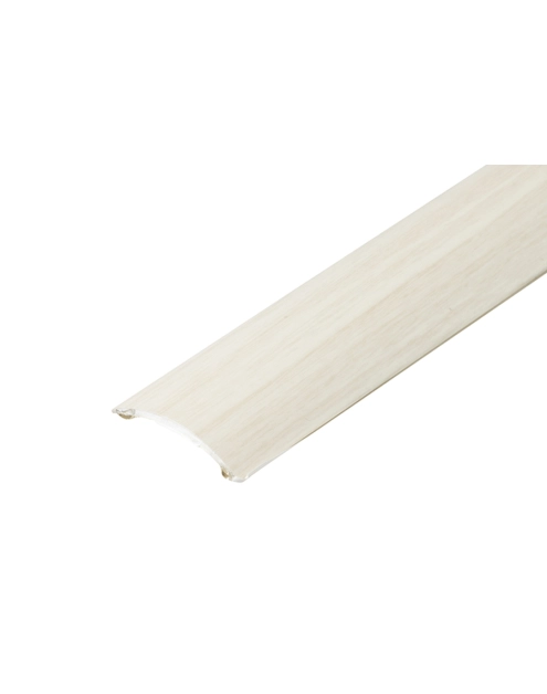 Zdjęcie: Profil progowy owalny klejony aluminium laminat 30 mm 0,9 m dąb biały CEZAR