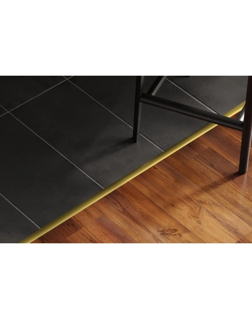 Zdjęcie: Profil progowy owalny klejony aluminium laminat 30 mm 0,9 m dąb biały CEZAR