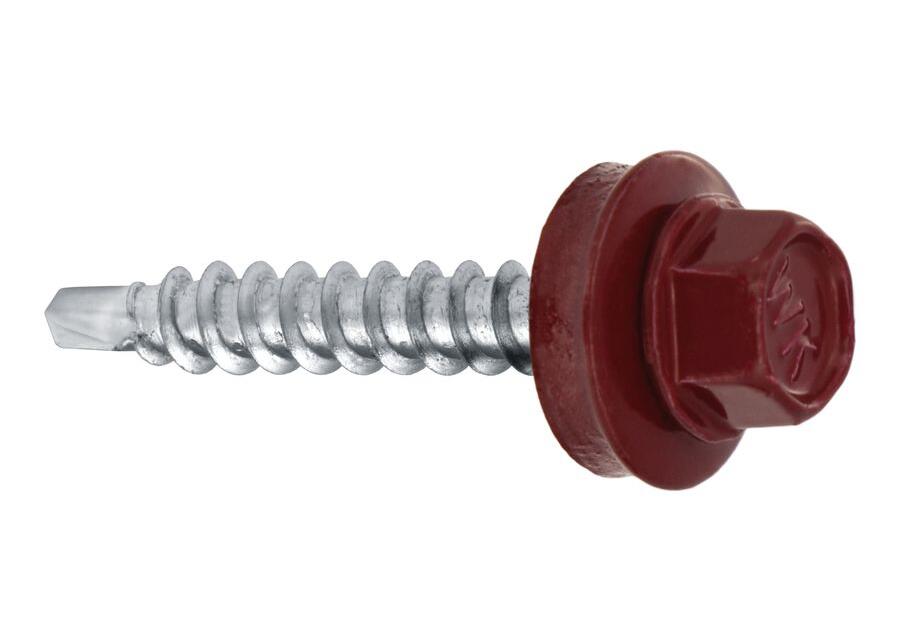 Zdjęcie: Wkręty do blachy farmery 4,8x25 mm  czerwone WKRĘT-MET