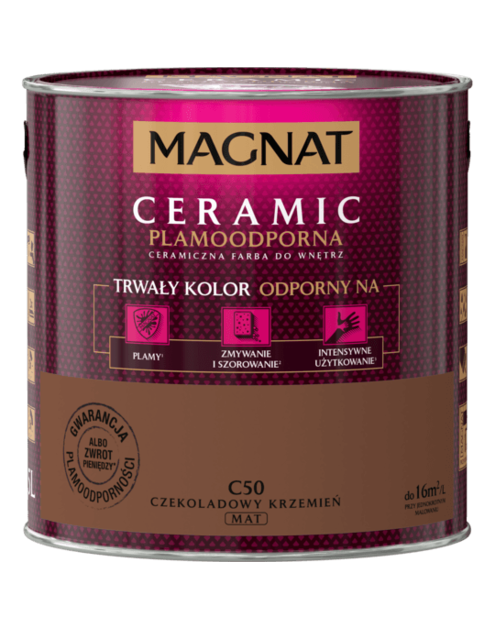 Zdjęcie: Farba ceramiczna 2,5 L czekoladowy krzemień MAGNAT CERAMIC