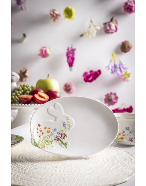 Zdjęcie: Naczynie owalne Przebudzenie natury z zającem 22,5x15x2 cm ALTOM DESIGN