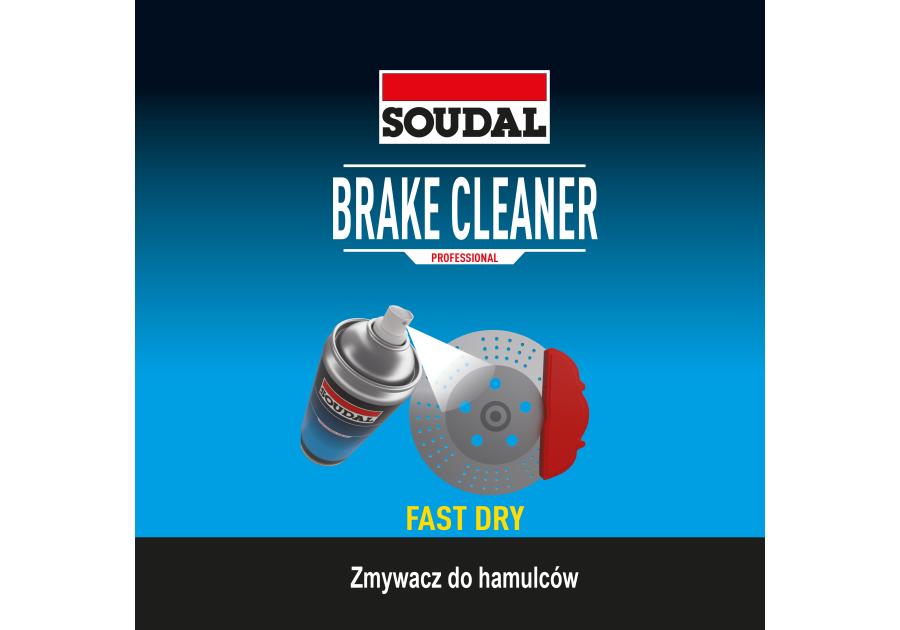 Zdjęcie: Spray czyszczący do układów hamulcowych Brake Cleaner 400 ml SOUDAL