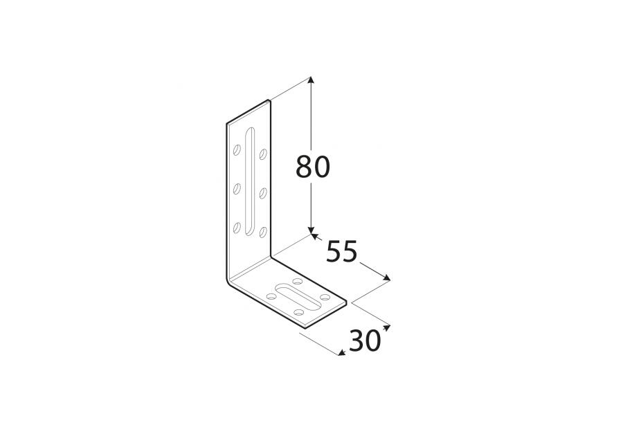 Zdjęcie: Kątwonik dwustronny z regulacją 8x5,5x3 cm KRD3 DMX