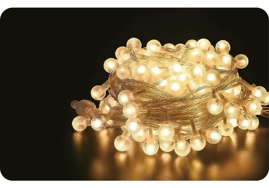 Zdjęcie: Lampki choinkowe kulka 7,5 m barwa ciepła VOLTENO