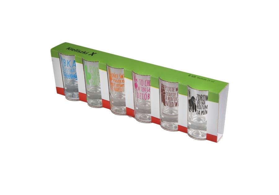 Zdjęcie: Komplet 6 kieliszków wódka Humor zwierzęta 25 ml GLASMARK